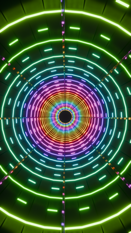 Actual Infinite Black Hole Tunnel preset render