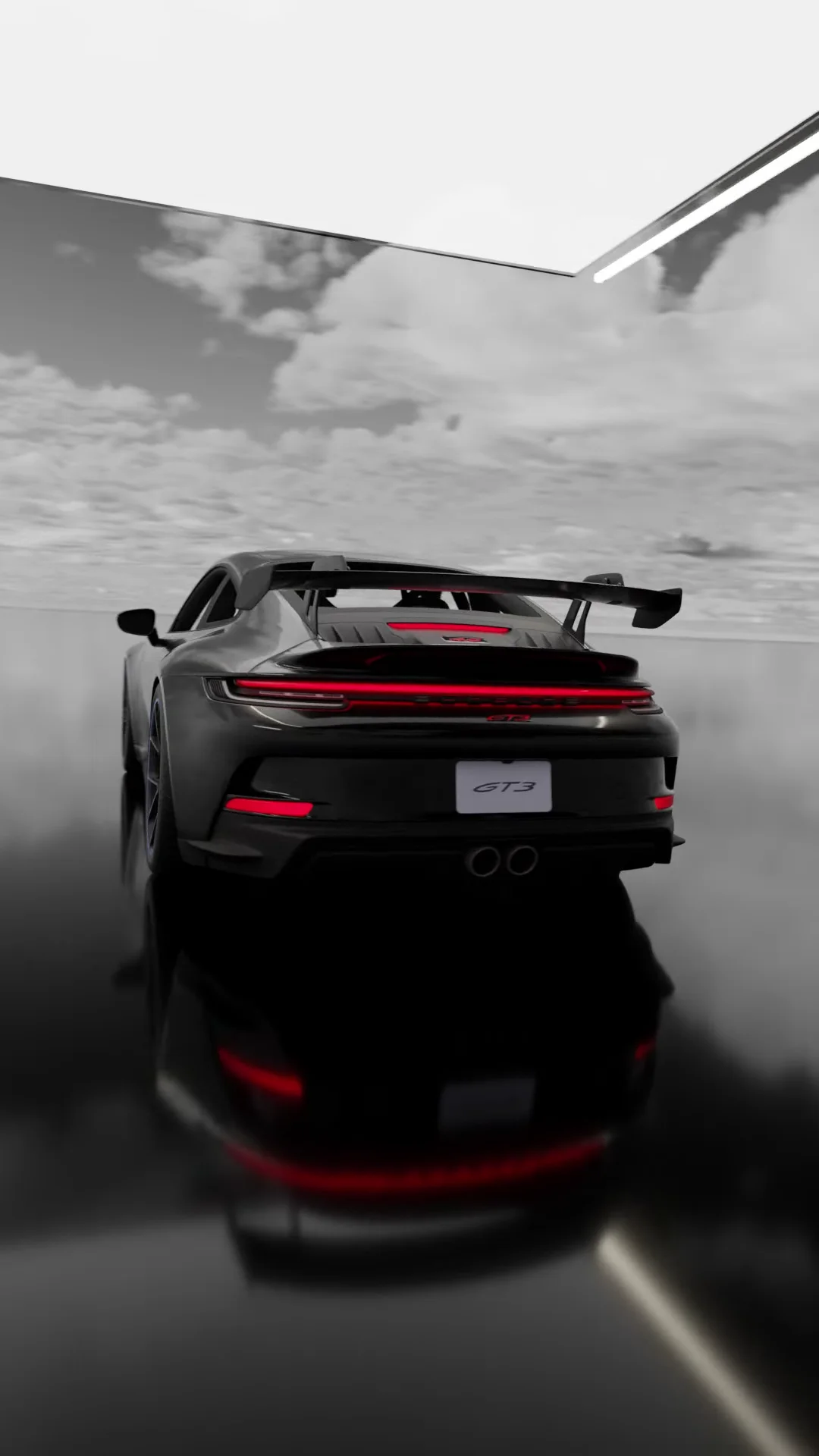 Photorealistic Porsche CGI showcasing digital visualization